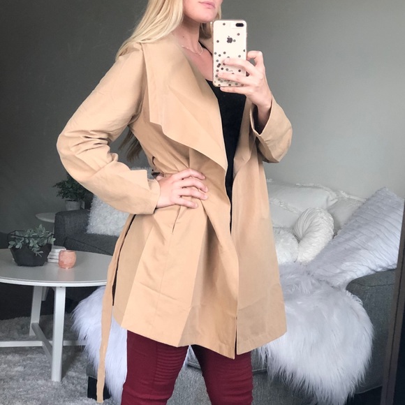 LAST ONE Wayward Wrap Jacket - Camel - Picture 2 of 3